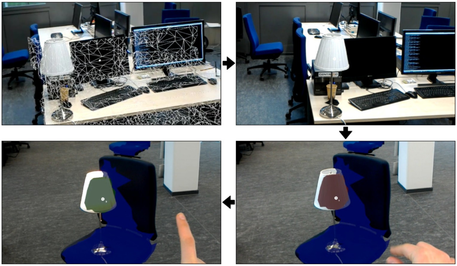 Semantic Interaction in Augmented Reality Environments for Microsoft HoloLens